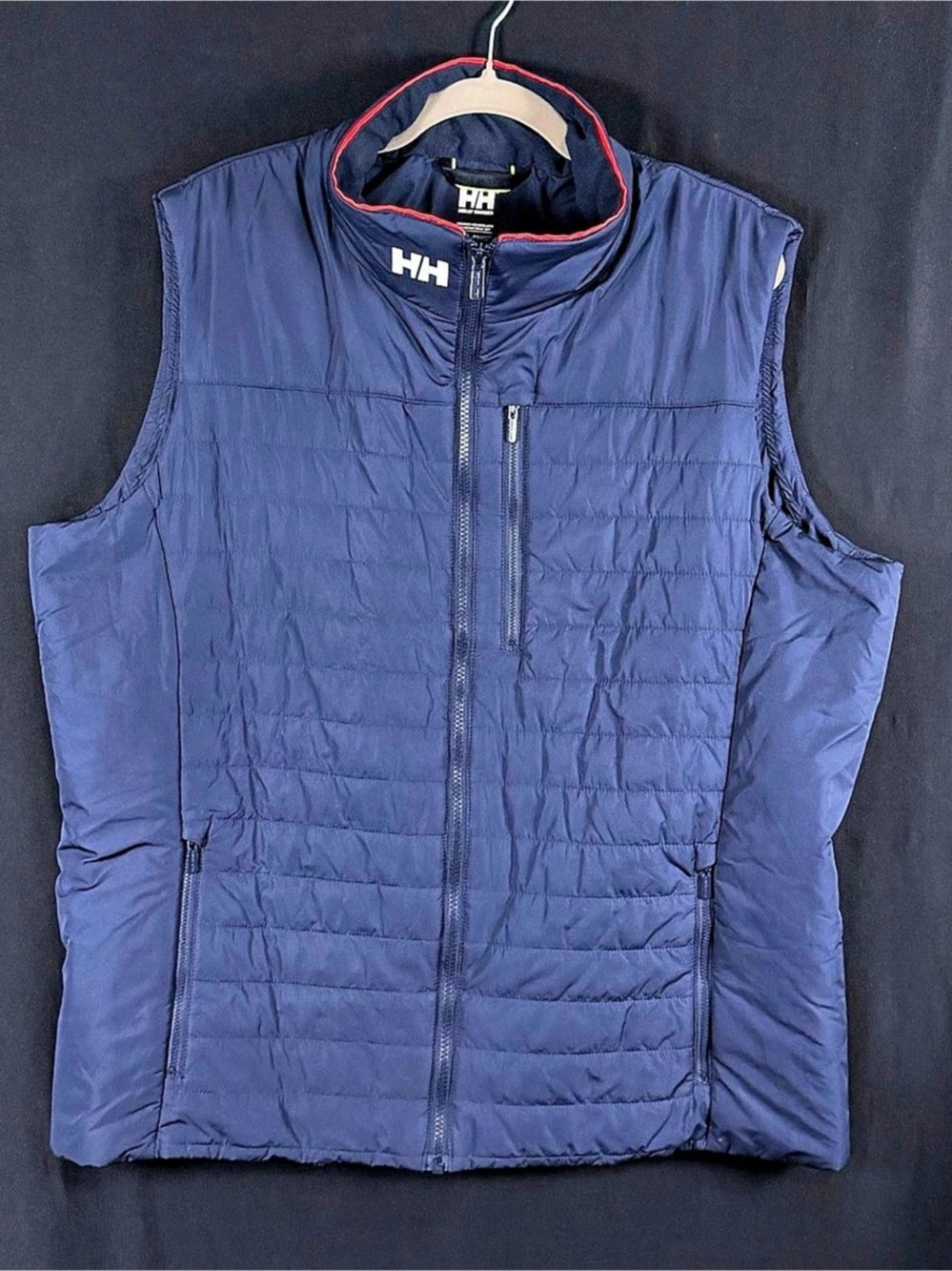 Helly Hansen Men's Crew Insulator Vest 2.0 Blue 2XL Primaloft Ski Hiking Outdoor